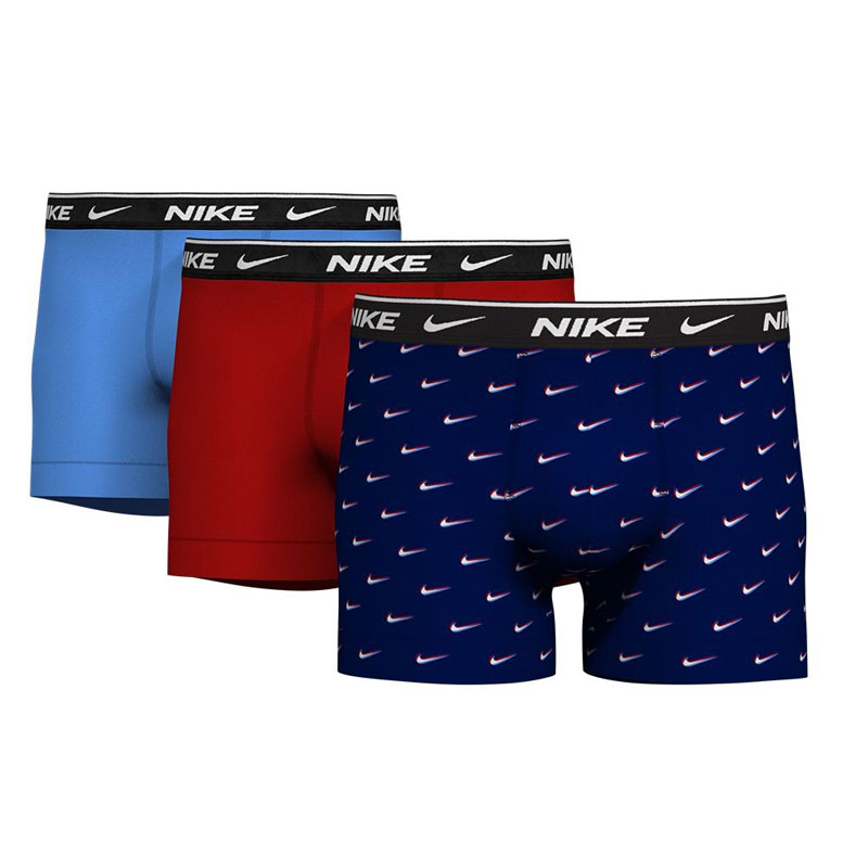 送料無料 ナイキ トランクス 3枚組 メンズ USサイズ NIKE TRUNK 3PK PVH アンダーウェア インナー 男性 レッド 赤 ボクサーパンツ 下着/KE1008-AMW【返品不可】