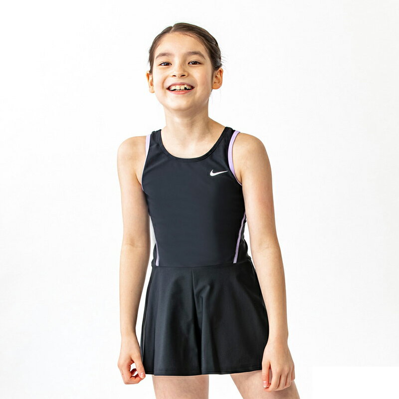 ナイキ キッズ スクール水着 ジュニア 女の子 NIKE SWIM ワンピース キュロットタイプ 子ども用 スイムウェア 120cm 130cm 140cm 150cm 160cm 女子 女児 子供 小学生 幼児 園児 水泳 プール 学校 体育/1991062-012【返品不可】のサムネイル
