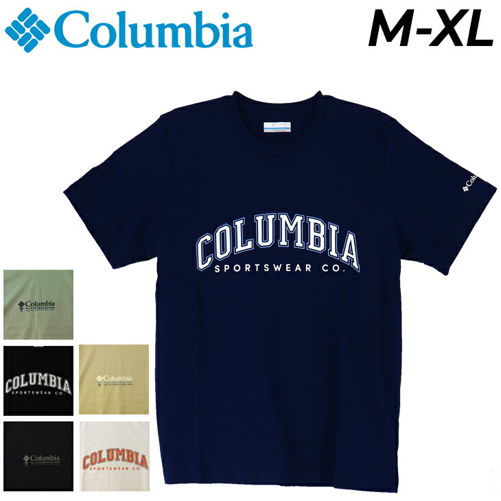 コロンビア Tシャツ メンズ コロンビア 半袖 Tシャツ メンズ Columbia CSC シーズナル ロゴ プリントT カレッジ風 アウトドア キャンプ フェス タウン カジュアル アメカジ トップス/AE1363