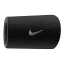 ナイキ NIKE DRI-FIT ダブルワイド リストバンド ホーム アンド アウェイ 2個セット リバーシブル 汗止め スポーツ トレーニング ランニング バスケ ブラック グレー アクセサリー 小物/BN2093-022