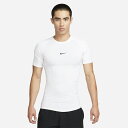 ナイキ メンズ 半袖シャツ NIKE ナイキ プロ Dri-FIT タイト フィットネストップ インナー 白 ホワイト Tシャツ アンダー トレーニング ランニ...