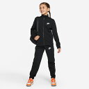 ナイキ 送料無料 ナイキ キッズ ジャージ 上下 NIKE ジュニア トラックスーツ 子供服 130-160cm 子ども ジャケット パンツ セットアップ 黒 ブラック 上下組 トレーニング スポーツウェア/FD3067-010