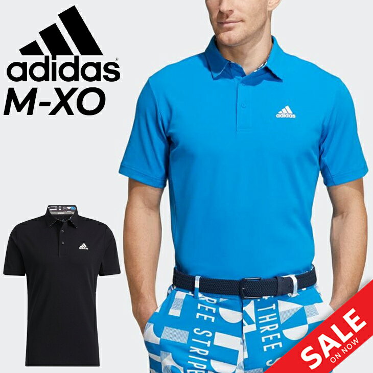 ポロシャツ メンズ（売れ筋ランキング） 送料無料 アディダス 半袖 ポロシャツ メンズ ゴルフウェア adidas GOLF ゴルフシャツ ゴルフポロシャツ 男性 紳士用 トップス 黒 ブラック 青 ブルー メンズウェア スポーツ ブランド/ZQ877