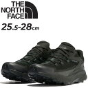 楽天WORLD　WIDE　MARKET送料無料 ノースフェイス メンズ アウトドアシューズ E相当 THE NORTH FACE ローカット 防水 軽量 メンズシューズ 山道 トレッキング 登山 キャンプ 黒 ブラック くつ クツ 男性用 ブランド ベクティブ タラバル フューチャーライト/NF02344