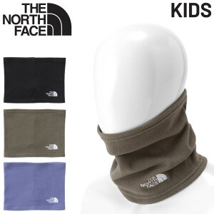 ノースフェイス キッズ ネックウォーマー フリース 子ども用 THE NORTH FACE 保温 ネックゲイター 首元 防寒 こども 子供 アウトドア カジュアル 黒 ブラック ブランド アクセサリー 冬 キッズウェア 無地 シンプル/NNJ72300