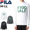 送料無料 フィラゴルフ メンズ 長袖シャツ ゴルフウェア FILA GOLF ECOスムース モックネック ゴルフシャツ 総柄 男性用 ゴルフウェア ウエア プ...