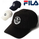 フィラゴルフ メンズ ゴルフキャップ 帽子 FILA GOLF タフタフリース 耳当付キャップ ニット素材 刺繍 男性用 ブランド ゴルフウェア ウエア スポー...