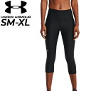 送料無料 アンダーアーマー レディース コンプレッションタイツ 7分丈 UNDERARMOUR UAヒートギア カプリ ハイライズ インナー クロップドタイツ ...