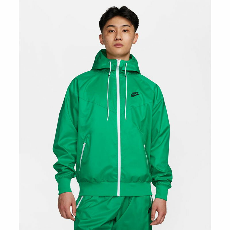 送料無料 ナイキ ウィンドブレーカー メンズ NIKE ウィンドランナー フーディ ジャケット ランニングウェア アウター nike スポーツウェア ジョギング メンズウェア 男性用 グリーン 緑 ウインドブレーカー ジャンバー ブランド アパレル/DA0002-324のサムネイル