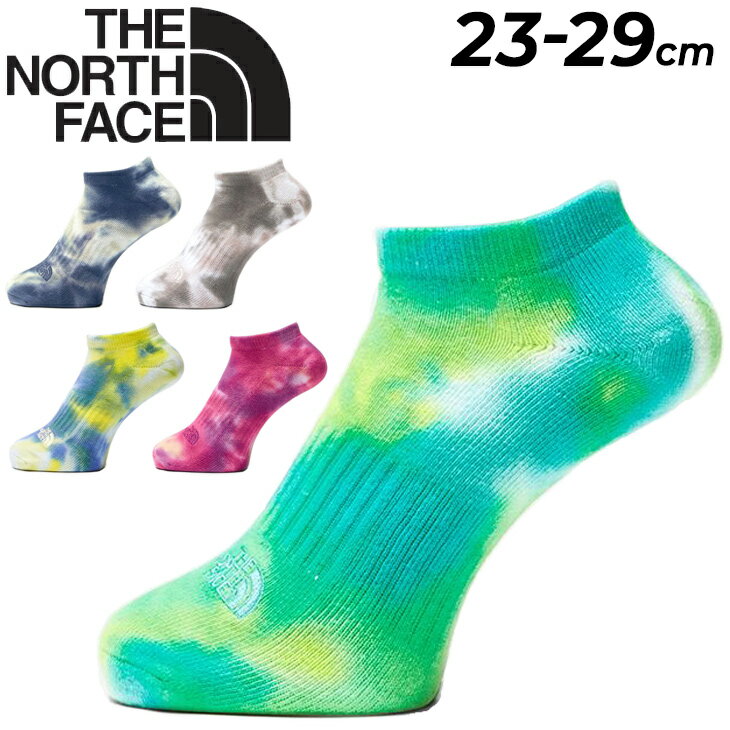 ノースフェイス 靴下 ソックス くるぶし丈 メンズ レディース THE NORTH FACE タイ ダイ ショート 1P くつした 足裏パイル オーガニックコットン ユニセックス アウトドアウェア アクセサリー カジュアル タイダイ柄 くつ下 男女兼用 ユニセックス ブランド アパレル/NN82317