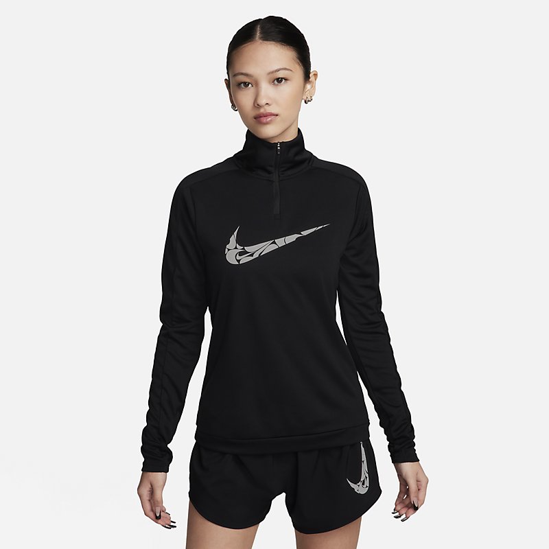 ナイキ 送料無料 ナイキ 長袖シャツ レディース NIKE Dri-FIT 1/4ジップ ミッド レイヤー 速乾 スポーツウェア ウエア ランニング マラソン トレーニング フィットネス 運動 女性用 黒 ブラック ブランド アパレル/FN2637-010