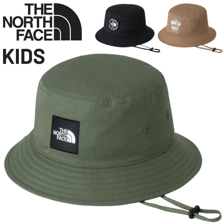 楽天WORLD　WIDE　MARKET送料無料 ザ・ノース・フェイス キッズ 帽子 子ども用 バゲットハット THE NORTH FACE メッセージハット ぼうし あご紐付き ハット帽 アクセサリー キャンプ アウトドア カジュアル バゲハ こども 子供 男の子 女の子 ブランド キッズウェア ウエア/NNJ02408