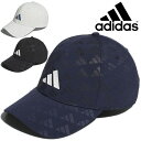 アディダス ゴルフキャップ 帽子 メンズ レディース adidas GOLF ロゴグラフィック デボスキャップ 日差し対策 ユニセックス 総柄 ぼうし ゴルフウ...