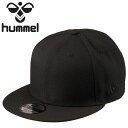 送料無料 ヒュンメル 帽子 メンズ ニューエラ コラボ キャップ hummel NEWERA 9FIFTY スポーツ アクセサリー フラットブリム 男性用 黒 カジュアル スポーティ メンズキャップ ぼうし ブランド アパレル/HFA4118