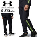 送料無料 アンダーアーマー ジャージパンツ メンズ UNDER ARMOUR ロングパンツ 裏地なし ...