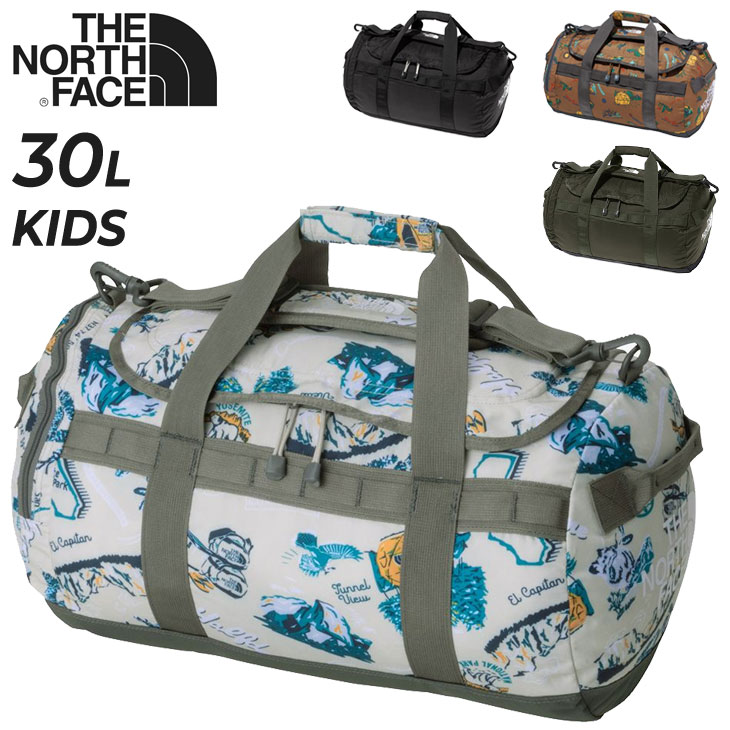 楽天WORLD　WIDE　MARKET送料無料 ノースフェイス キッズ 子ども用 ボストンバッグ 30L THE NORTH FACE ナイロンダッフル30量 アウトドアバッグ 手提げ ショルダー キャンプ 林間学校 旅行 子供 ブランド 無地 柄物 こども かばん/NMJ72353