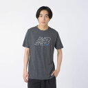 ニューバランス 半袖 Tシャツ メンズ NEWBALANCE Sport Essentials Stacked Logo ヘザーテック グラフィック プリントT...