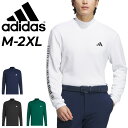 送料無料 アディダス モックネックシャツ 長袖 メンズ ゴルフウェア adidas GOLF ワーディング モックシャツ 長袖シャツ 男性 紳士用 ゴルフシャツ...