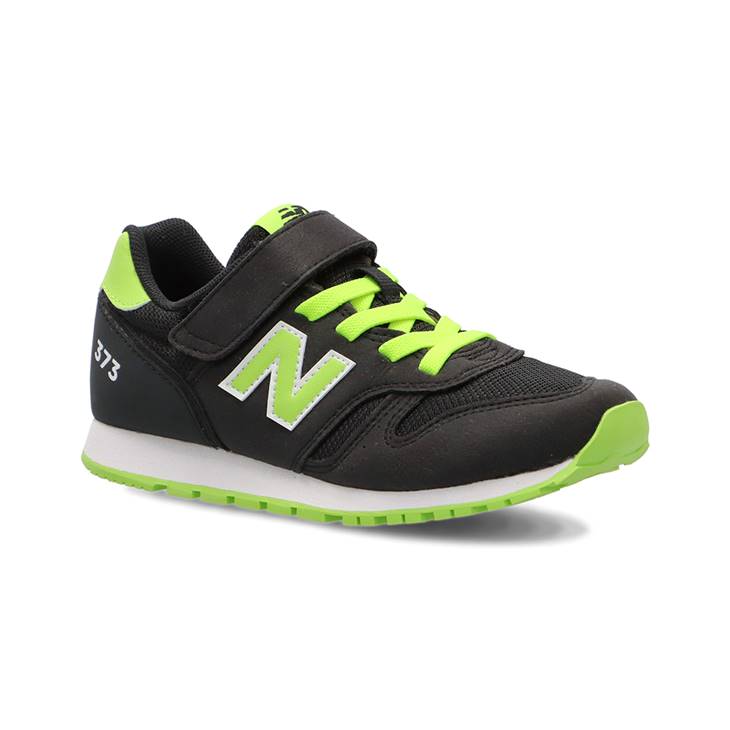 送料無料 ニューバランス キッズ スニーカー ジュニア Newbalance 373 子供靴 17-24cm ローカット カジュアルシューズ スポーティ 黒 子ども 男の子 女の子 運動靴 ジュニアスニーカー マジックテープ ベルトタイプ こども 小学生 ブランド くつ/YV373-AH2のサムネイル