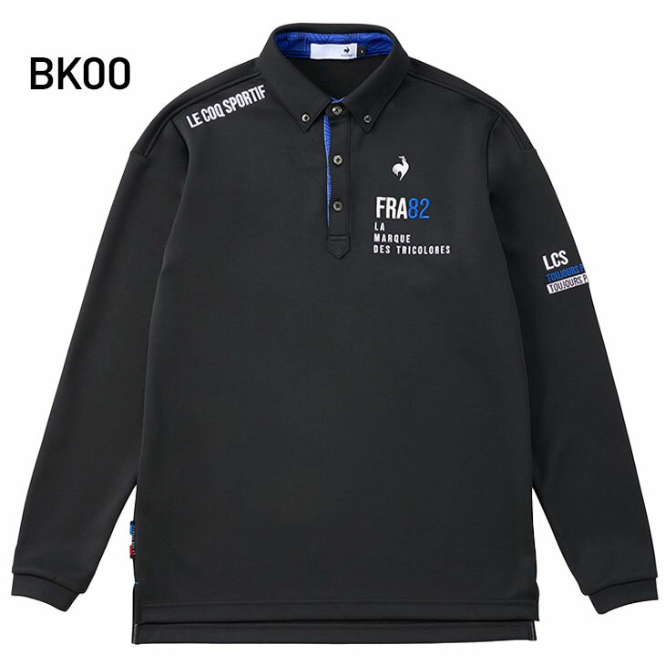 送料無料 ルコック ポロシャツ メンズ ゴルフウェア le coq sportif GOLF ストレッチフォーサー ヒートナビ長袖シャツ 保温 UVカット UPF50+ 吸汗 冬用 ゴルフシャツ ゴルフポロ ボタンダウン 男性 紳士用 トップス メンズウェア ブランド アパレル/LG4FLS05M