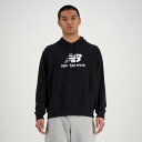 送料無料 ニューバランス スウェット パーカー メンズ NewBalance スタックドロゴ 長袖 フーディ プルオーバー 男性用 スエット トップス パーカ ...