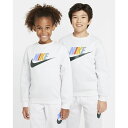 ナイキ キッズ 長袖 トレーナー 140-160cm 子供服 NIKE ジュニア スウェットシャツ 裏起毛 クルーネック ロゴ スポーツウェア 子ども用 スエッ...