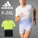 アディダス ランニングウェア メンズ 半袖シャツ adidas OTR B クライマクール カラーブロック半袖Tシャツ 吸汗速乾 スポーツウェア ランニングTシ...