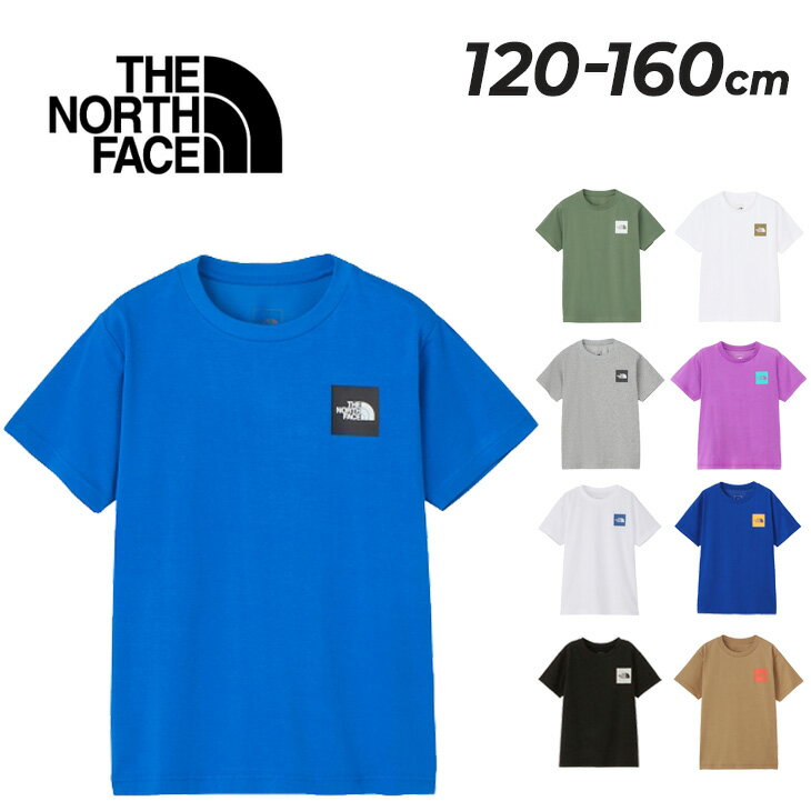 楽天WORLD　WIDE　MARKET送料無料 ザ・ノース・フェイス キッズ 半袖 Tシャツ 120-160cm 子供服 THE NORTH FACE スモールスクエアロゴティー 子ども用 アウトドアウェア UVカット オーガニックコットン 子ども カジュアル トップス 男の子 女の子 服 ブランド アパレル/NTJ32358