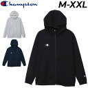 送料無料 チャンピオン スウェット パーカー メンズ Champion ジップ フーディ 長袖 トップス フード付き スエット カジュアルウェア ワンポイント ...