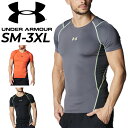 アンダーアーマー コンプレッションシャツ 半袖 メンズ UNDER ARMOUR UAヒートギアアーマー スポー用インナー アンダーシャツ トレーニングウェア ...