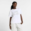 ニューバランス 半袖 Tシャツ レディース NEWBALANCE オーバーサイズ グラフィック プリントT 吸汗速乾 ドライ スポーツウェア トレーニング フィ...