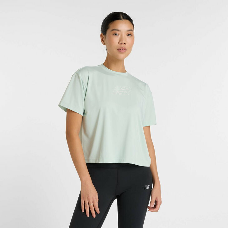 ニューバランス 半袖 Tシャツ レディース NEWBALANCE グラフィック NBロゴ プリントT