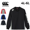 送料無料 カンタベリー 長袖 ピステ 4L 5L 6L メンズ 大きいサイズ Canterbury プラクティス プルオーバー ビッグサイズ ラグビーウェア ス...