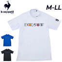送料無料 ルコック モックネック 半袖シャツ メンズ le coq sportif GOLF カラーブロック柄 ゴルフシャツ ゴルフウェア トップス 吸汗速乾 ...