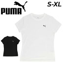 プーマ 半袖 Tシャツ レディース PUMA ESS プーマロゴ ポリ TEE スポーツウエア 定番 吸水 速乾 ドライ トレーニング フィットネス ヨガ yo...