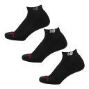 ニューバランス 靴下 3足組 メンズ レディース newbalance ショートレングス3Pソックス 23-29cm ユニセックス 黒靴下 クロ ブラック くつ...