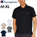 送料無料 チャンピオン 半袖 ポロシャツ メンズ Champion 薄手 半袖シャツ スポーツウエア 吸汗速乾 抗菌 防臭 男性 トレーニング ジム メンズウェ...