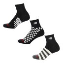 ニューバランス 靴下 3足組 メンズ レディース newbalance ミッドレングス3Pソックス 23-29cm ユニセックス 3色組 NBロゴ ボーダー柄 ...