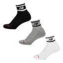 ニューバランス 靴下 3足組 メンズ レディース newbalance ミッドレングス3Pソックス 23-29cm ユニセックス カラーソックス NBロゴ 3色...