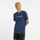 ニューバランス Tシャツ 半袖 メンズ NewBalance Linear ロゴ パフォーマンスTシャツ トレーニングウェア 吸汗 速乾 ドライ クルーネック ...