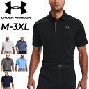 送料無料 アンダーアーマー 半袖 ポロシャツ メンズ ゴルフウェア UNDER ARMOUR GOLF UAテックポロ ルーズ 吸汗速乾 抗菌防臭 男性 紳士用...