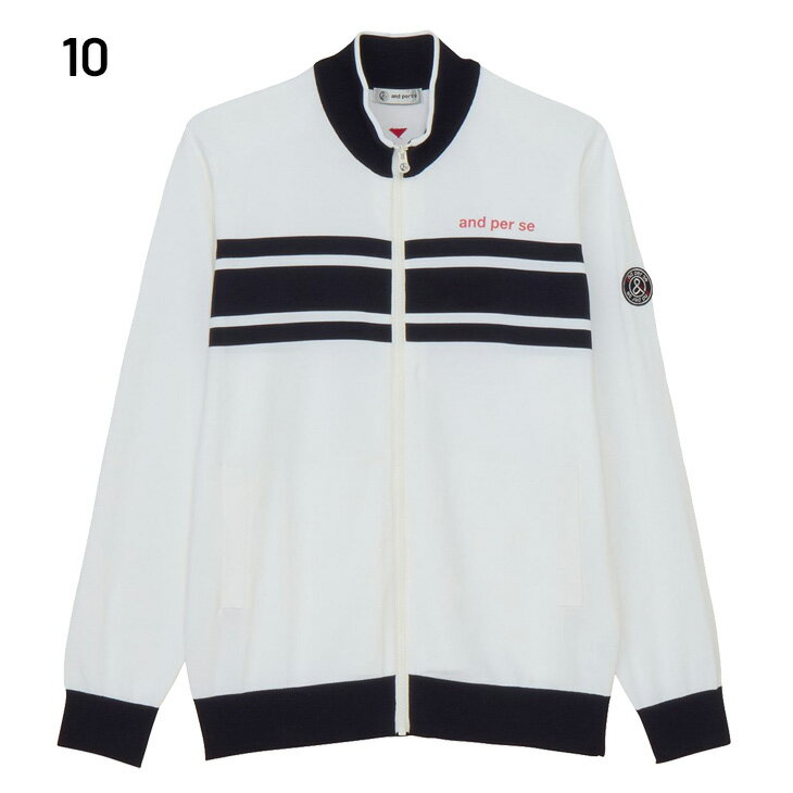 送料無料 アンパスィ 長袖 ゴルフジャケット メンズ ゴルフウェア and per se GOLF アクティブ ニットブルゾン 男性用 アウター スタンドカラー フルジップ 軽量 洗濯機で洗える メンズウエア 紳士 服 秋冬 スポーツウェア ブランド アパレル//AMF2504A1