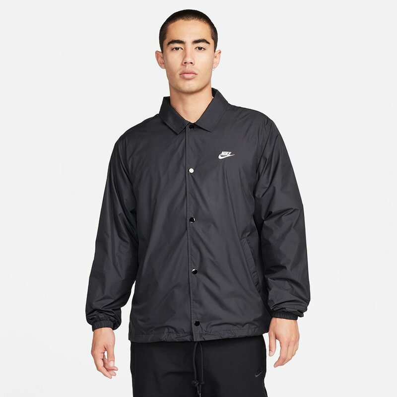 楽天WORLD　WIDE　MARKET送料無料 ナイキ クラブ コーチ ジャケット メンズ NIKE 長袖 裏地あり アウター カジュアルウェア スポーティ 男性 紳士 上着 ジャンバー スポーツMIX シンプル 服 ブランド nike CLUB アパレル メンズファッション/FN3317-010
