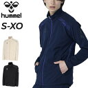 送料無料 ヒュンメル ジャージトップ メンズ hummel 長袖 ジャージジャケット 薄手 スポーツウエア 男性用 アウター 吸汗速乾 トラックジャケット ジャ...