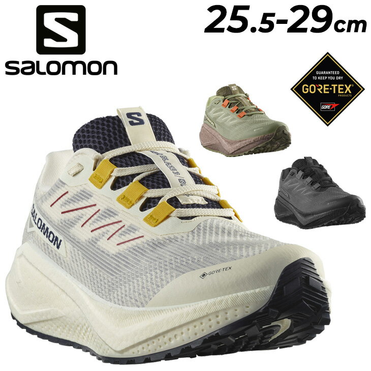 送料無料 サロモン メンズ ランニングシューズ SALOMON AERO BLAZE 3 GRVL GORE-TEX ローカット 防水シューズ ゴアテックス 厚底 ジョギング 男性用 ランシュー 大きいサイズ ブランド スポーツシューズ スニーカー 運動靴 グラベルランニングシューズ くつ/ABZ3GR-GX