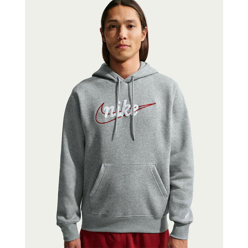 Rakuten - 送料無料 ナイキ スウェット 長袖 パーカー 裏起毛 メンズ NIKE クラブ フリース プルオーバー 裏フリース パーカ フーディ スポーツウェア 男性 スエット スウェットシャツ 紳士 ロゴパーカー グレー 服 ブランド nike CLUB アパレル メンズファッション/IF0686-063