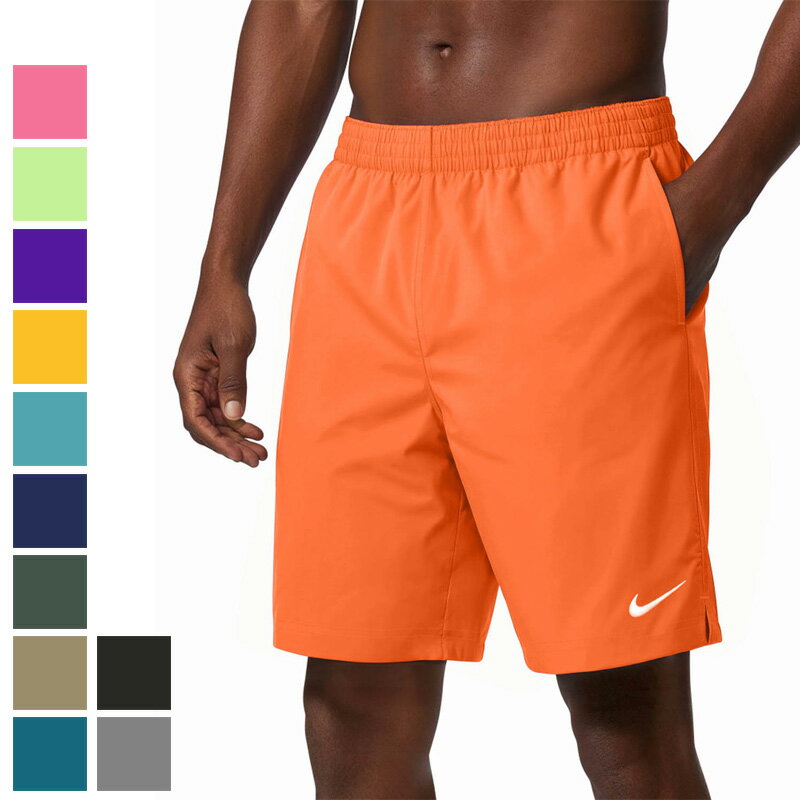 送料無料 ナイキ メンズ スイムパンツ USサイズ 水着 インナーショーツ付き NIKE SWIM ヒーロースタイル9 ボレーショーツ 無地 サーフパンツ 男性用 ビーチトランクス 水泳 海水浴 マリンスポーツ メンズ水着 大きいサイズ ブランド nike アパレル/NESSF558【返品不可】（楽天・WORLD　WIDE　MARKET）