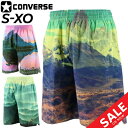 プラクティスパンツ メンズ コンバース CONVERSE ゴールドシリーズ/バスケットボールウェア バスパン 吸汗速乾 男性 昇華プリント スポーツ ハーフパン...