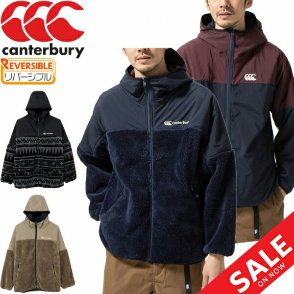 楽天WORLD　WIDE　MARKETフリースジャケット リバーシブル アウター メンズ/カンタベリー canterbury/ラグビー 保温 スポーツカジュアル ウェア 男性 上着/RA71599