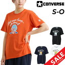 コンバース 半袖 Tシャツ レディース CONVERSE ガールズ プリントT バスケットボール スポーツウェア 吸汗速乾 女性 女子 トップス バスケシャツ ...